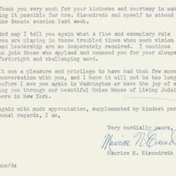 Letter: 1954 November 17