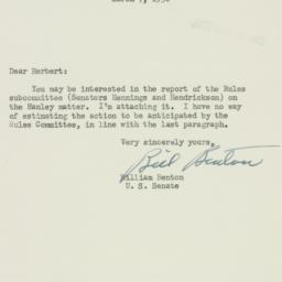 Letter: 1952 March 7