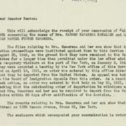 Letter: 1951 July 27