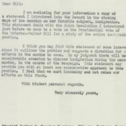 Letter: 1952 July 7