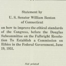 Pamphlet: 1951 June 19