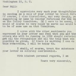 Letter: 1951 March 9