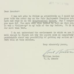 Letter: 1950 May 15