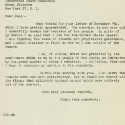 Letter: 1946 November 10
