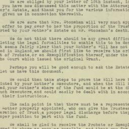 Letter: 1947 July 22