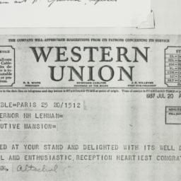Telegram: 1937 July 20