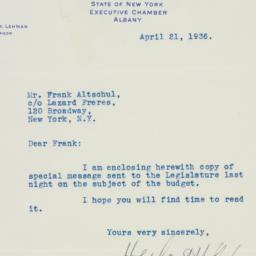 Letter: 1936 April 21