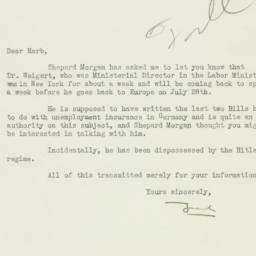 Letter: 1933 June 28