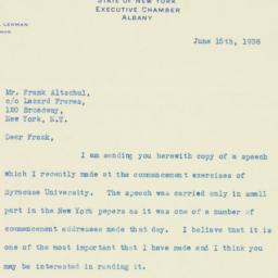 Letter: 1938 June 15