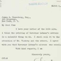 Letter: 1936 March 2