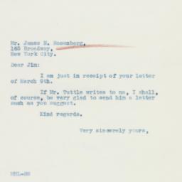 Letter: 1936 March 11