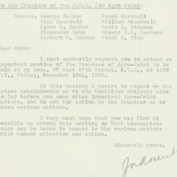 Letter: 1939 November 2