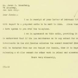 Letter: 1926 March 1