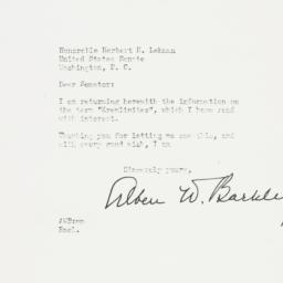 Letter: 1951 May 29