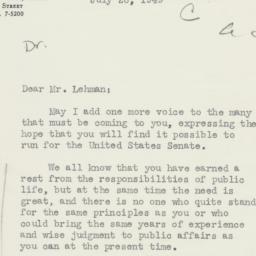 Letter: 1949 July 26