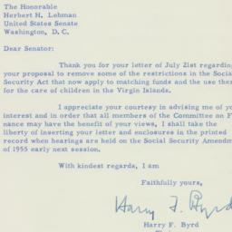 Letter: 1955 August 2