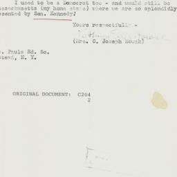 Letter: 1954 October 17