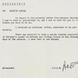 Letter: 1958 September 15