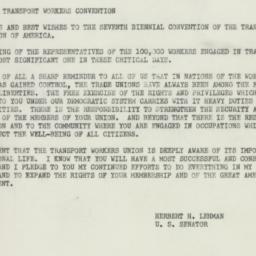 Press Release: 1950 December 6