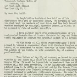 Letter: 1950 June 1
