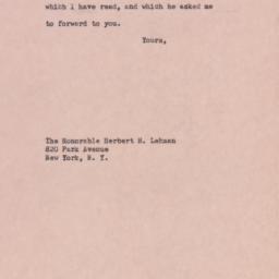 Letter: 1960 April 26