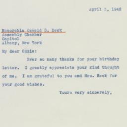 Letter: 1942 April 2