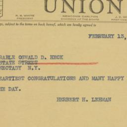 Letter: 1941 February 13