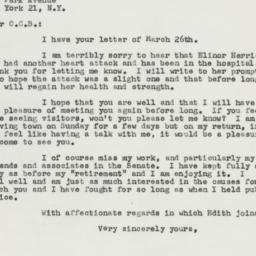 Letter: 1958 March 27