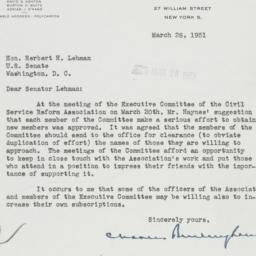Letter: 1951 March 26