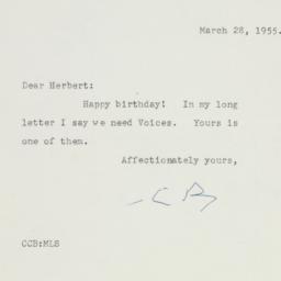 Note: 1955 March 28