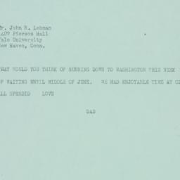 Letter: 1947 May 26