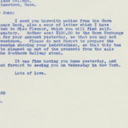 Letter: 1939 November 27
