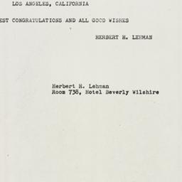 Memorandum: 1960 July 15