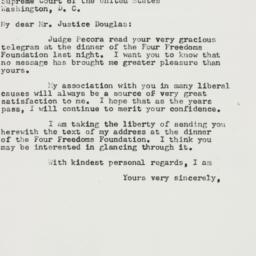 Letter: 1954 December 14