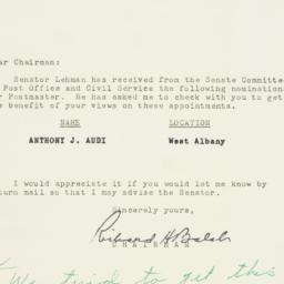 Letter: 1954 July 1