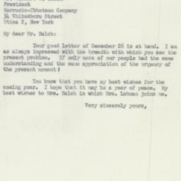 Letter: 1951 January 2