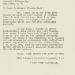 Letter: 1949 October 11