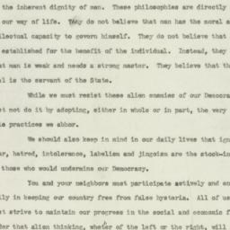 Speech: 1949 June 21