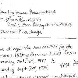 Correspondence, Economic Hi...