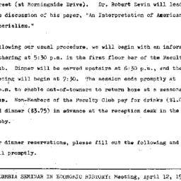 Announcements, 1971-04-12. ...
