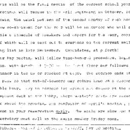 Announcements, 1971-05-10. ...