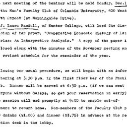 Announcements, 1970-12-14. ...