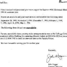 Correspondence, 1996-07-28....