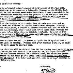 Correspondence, 1971-09-16....