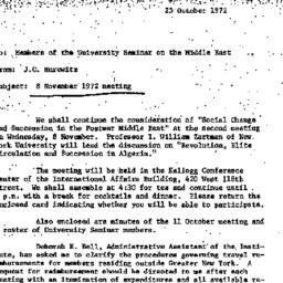 Announcements, 1972-10-23. ...