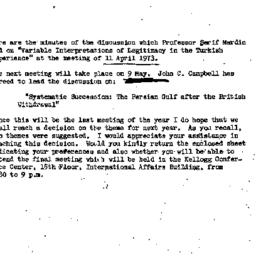 Announcements, 1973-04-23. ...
