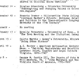 Schedules, Early American H...