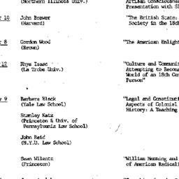 Schedules, Early American H...