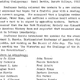 Minutes, 1980-09-09. Early ...