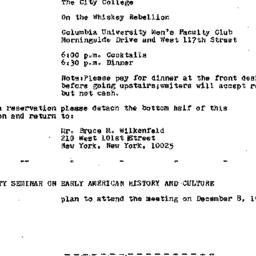 Announcements, 1970-12-08. ...
